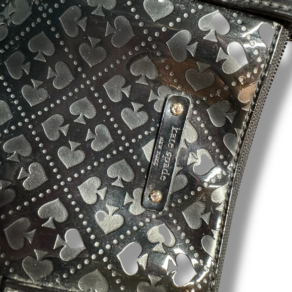 Kate Spade Emerald Ave Black Patent Leather Embossed Tote - Picture 3 of 14